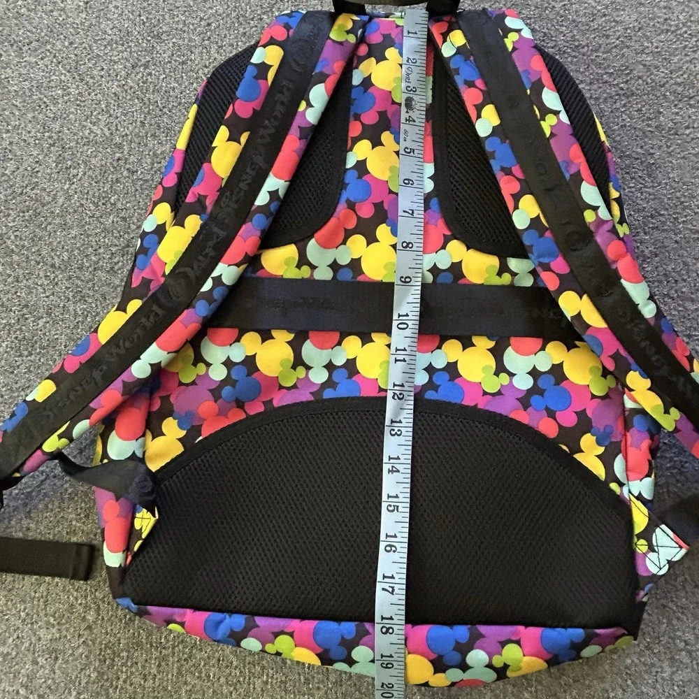 Disney Parks Backpack Multicolor Mickey Mouse Girls Laptop Daypack School